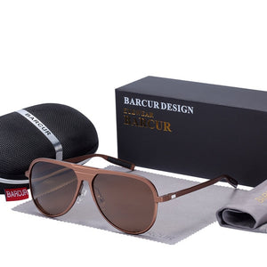 BARCUR Unisex Aluminum Sunglasses